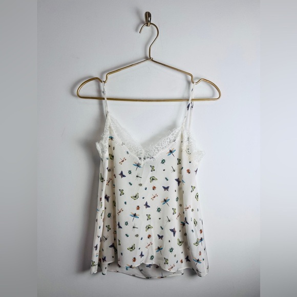 The Kooples  Butterfly Silk Blouse Size XXS - Picture 1 of 9